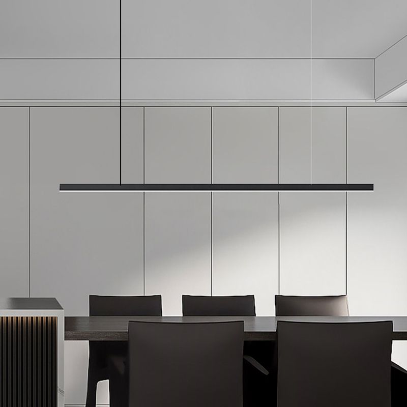 Contemporary Pendant Lighting Fixtures Metal Black Island Lighting Ideas for Dining Room