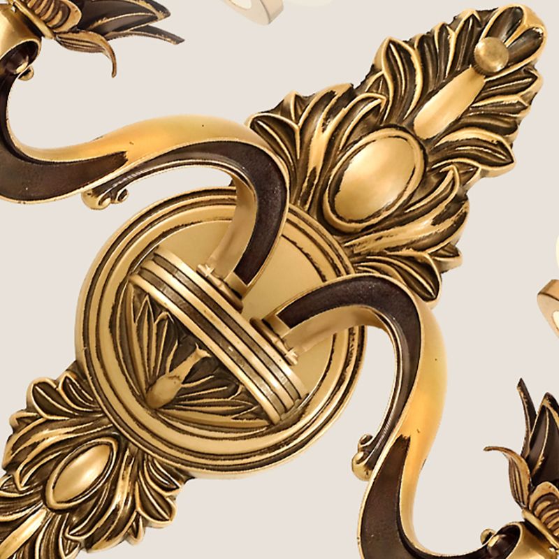 Nordic Style Vanity Light Geometry Shape Vanity Lamp with Glass Shade for Living Room