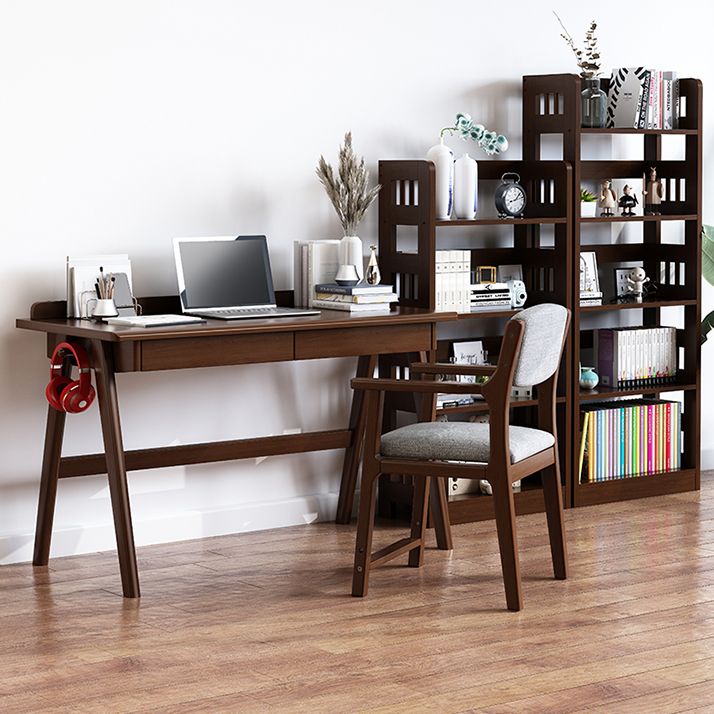 Modern Dining Chairs Open Back Dining Arm Side Chair with Wooden Legs