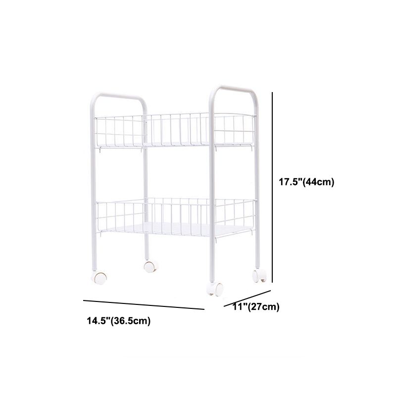Industrial Iron Etagere Bookshelf Open Vertical Bookshelf with Caster Wheels