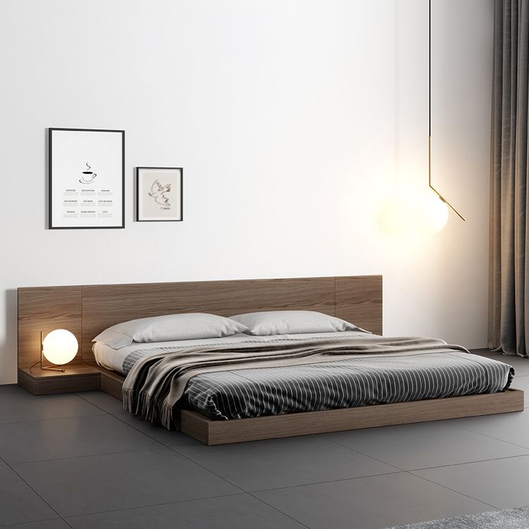 Wood Wire-Grid Platform Bed Frame,78.74" Bed Frame without Feet