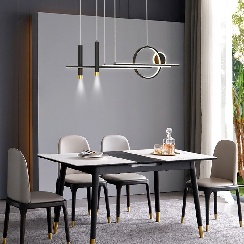 Modern Style Circle Island Pendants Metal Pendant Lights for Dining Room