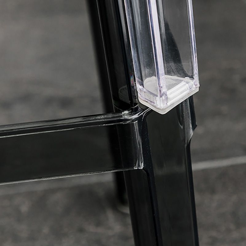 Contemporary Backless Bar-stool Plastic Counter Bar Stool with Plastic Legs for indoor