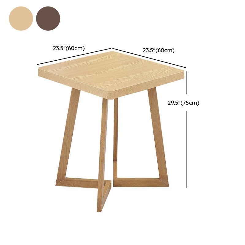 Modern Wooden Dining Room Table with Metal Legs for Living Room