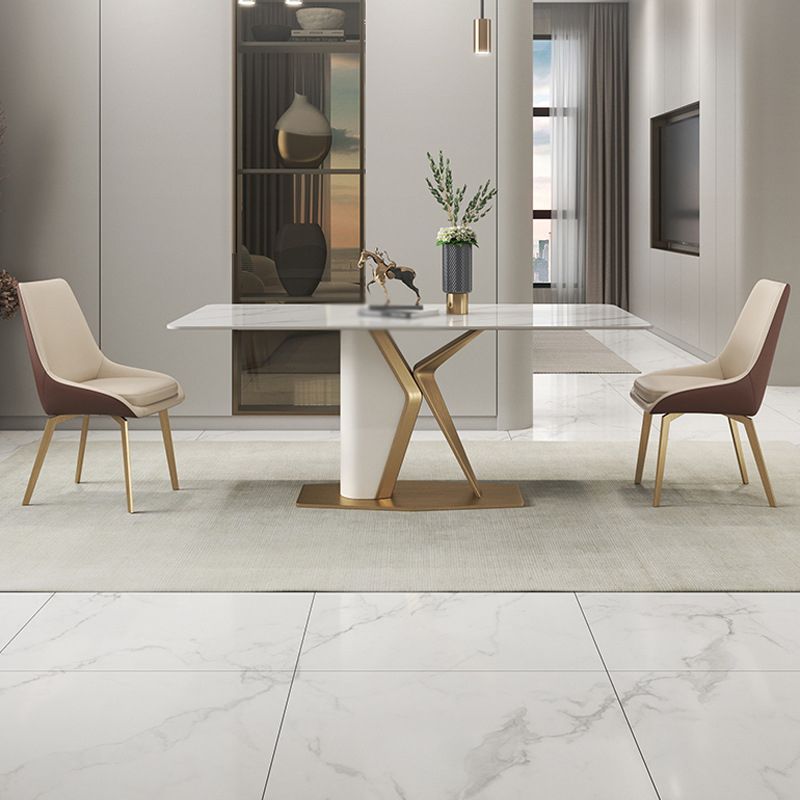Scandinavian 1/2/3/4/5 Dining Table Set with Chair Sintered Stone Dining Table Set