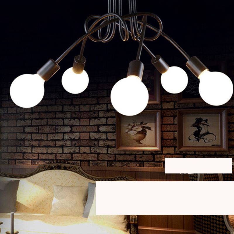 Luz de techo de hierro forjado Codo minimalista Codo Home Comedor Estudio Estudio de dormitorio Aisle Personalidad creativa Lámparas de estilo industrial