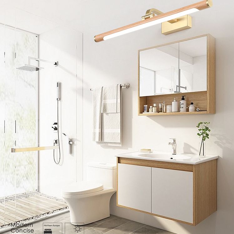 Horizontale Metallwandbeleuchtung Moderne LED -Holzwandhalterung Leuchte Leuchte Leuchte