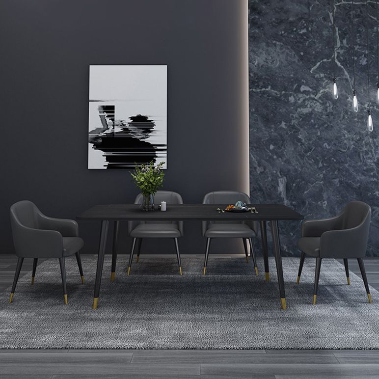 Modern 1/5/6/7 Pieces Dining Set Rectangle Stone Dining Table for Dining Room Kitchen