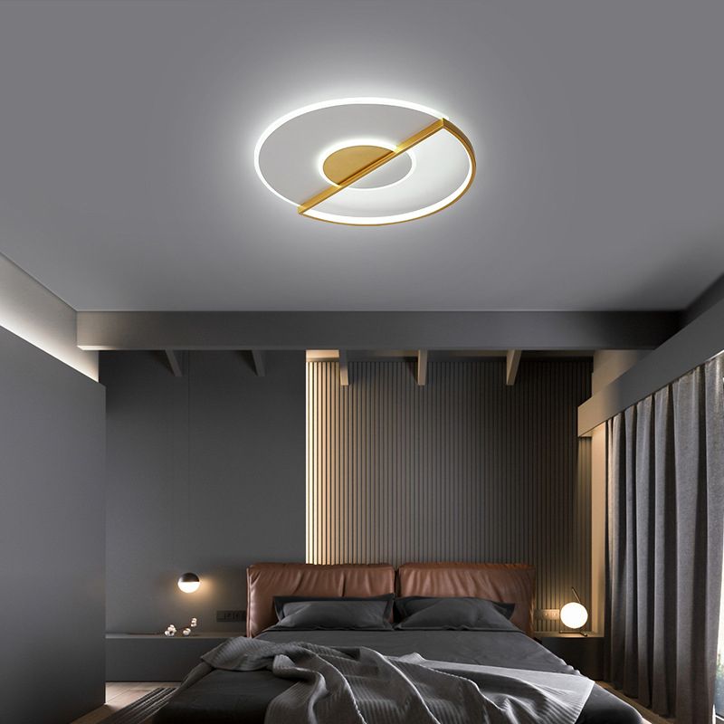 Minimalisme Ronde LED-plafondlamp Postmoderne stijl Acrylkap Inbouwlamp voor studeerkamer Eetkamer