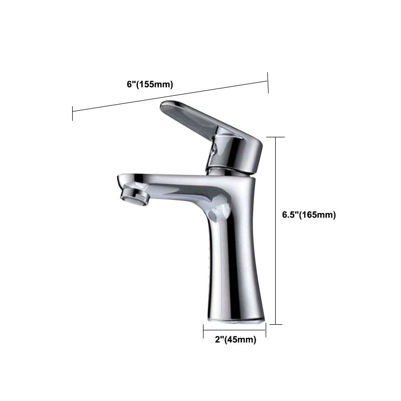 Single Handle Basin Lavatory Faucet Low Arc Brass Bathroom Faucet
