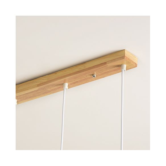 Rose oro o multicolore l'illuminazione dell'isola tamburo 3/4 posti lampadario a sospensione di legno moderno sul tavolo da pranzo