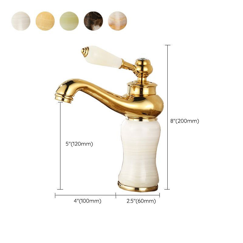 Glam Vessel Sink Faucet Lever Handle Low Arc Vessel Sink Bathroom Faucet