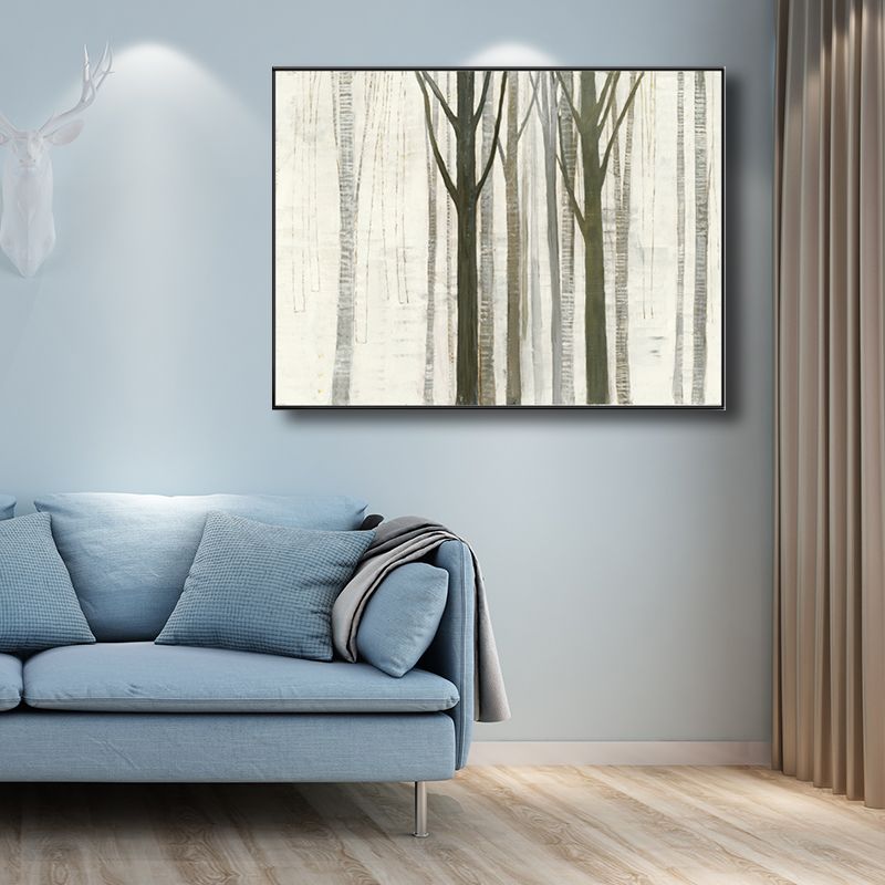 Ferme forêt dessin décoration murale couleur Pastel salon toile mur Art, Texture