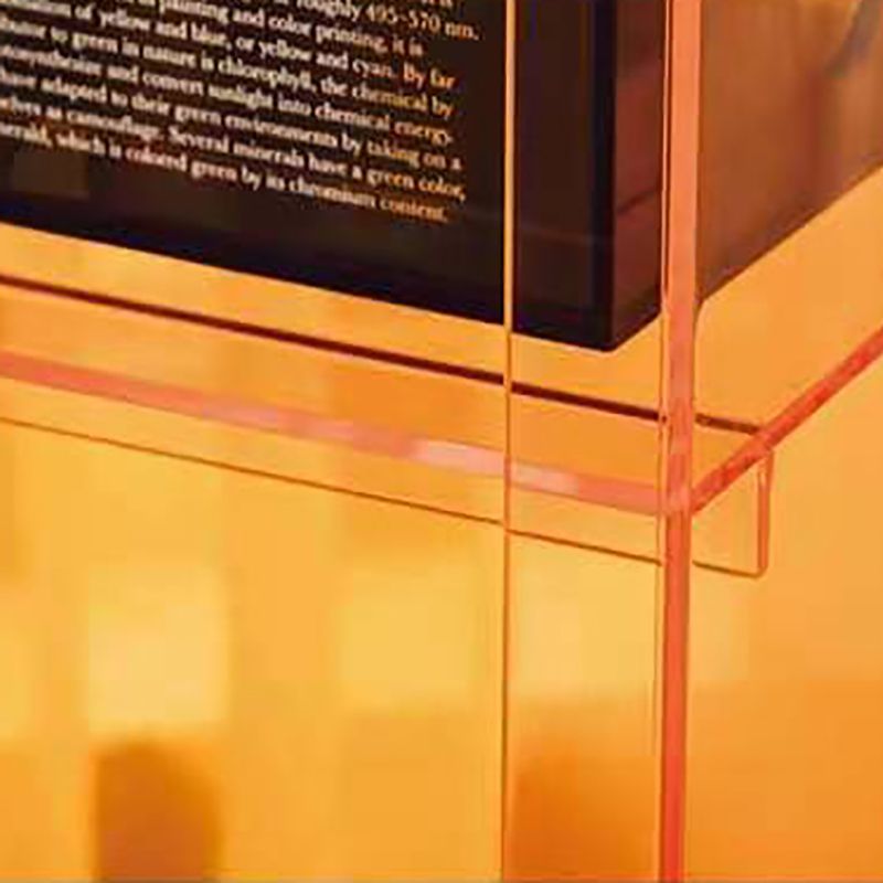 Glam Acrylic Bookcase Standard Shelf Bookshelf for Home Office 9.8" Wide