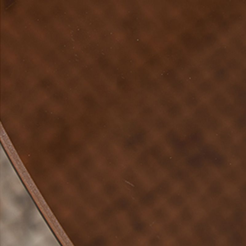 Modern Oval Glass Top Coffee Table with White Wooden Base Cocktail Table