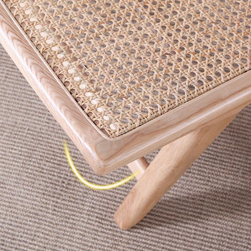 Wood Armless Chair Slipper Accent Chair Tight Back Chair for Living Room