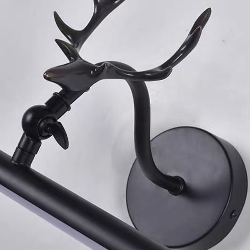Illuminazione da parete a forma lineare in stile moderno in metallo1 lampada con applione leggera per bagno