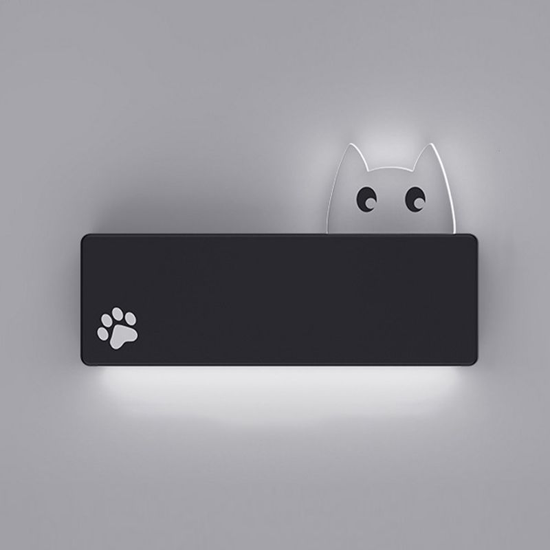 Modern Metal Wall Sconce Minimalist Wall Light Fixture with Acrylic Shade