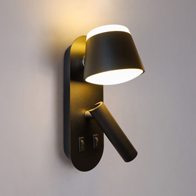 Nordic Metal Wall Light Geometric 2 Lights Reading Wall Sconce for Bedroom