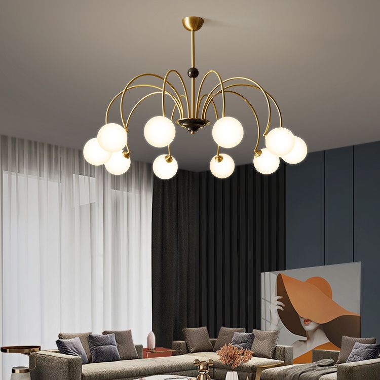 Café de lámparas de lámpara de vidrio contemporáneo Restaurante Multi colgante Luz