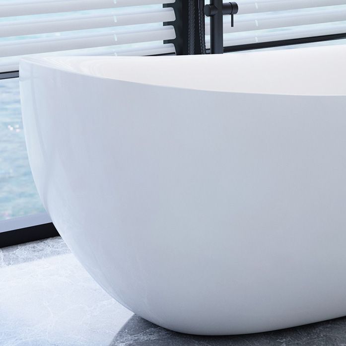 Bathroom Modern Single Slipper Bathtub Stand Alone Acrylic Bath Tub