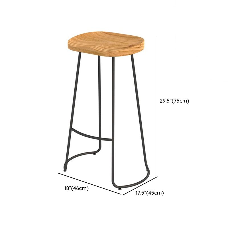 Modern Wooden 1/2/4 Pieces Bar Table Set Rectangle Bar Table with Metal Legs