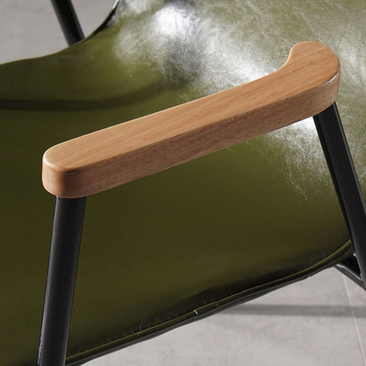 Chaises de salle à manger de style industriel, chaises d'appoint avec bras de cuisine et pieds en métal