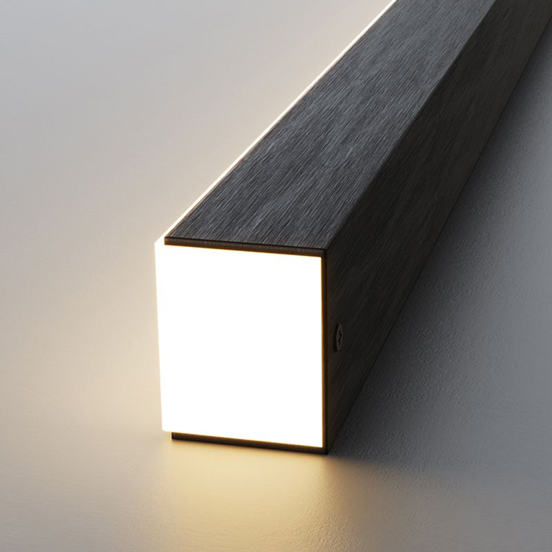 Black LED Island Light Modern Style Island Hanging Lamp with Acrylic Shade for Dining Room