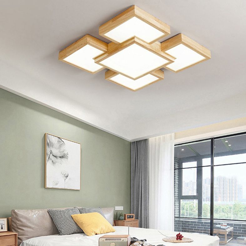 Lámparas de techo empalmadas modernas con montaje empotrado para sala de estar