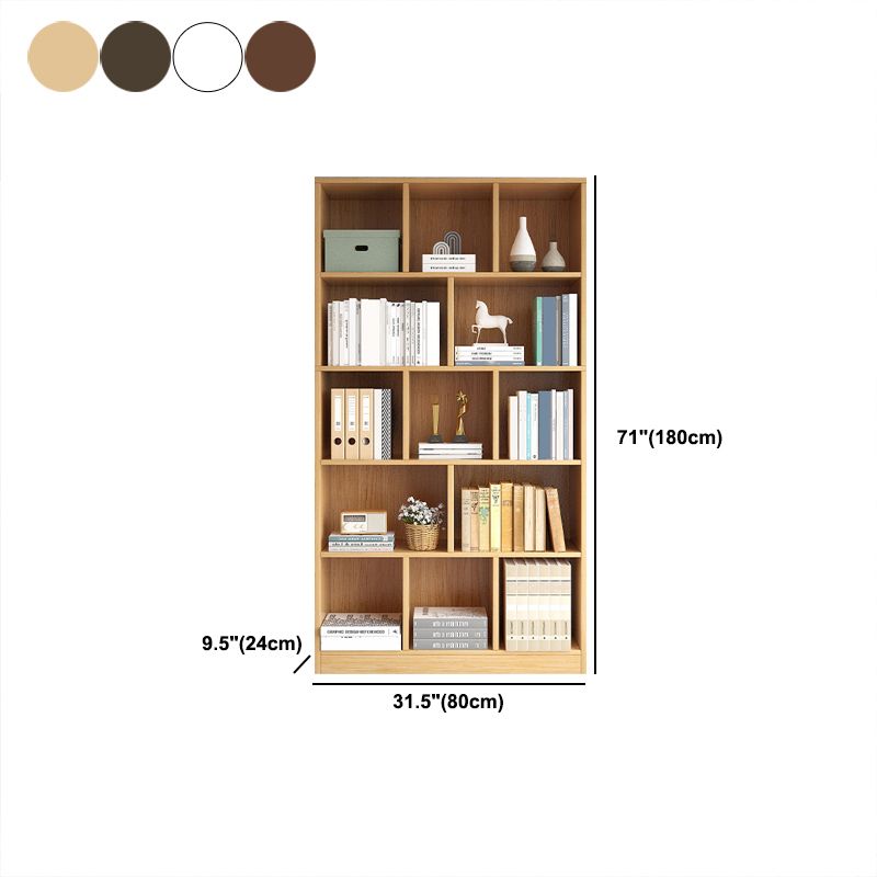 9.45" W Modern Book Shelf Engineered Wood Home Shelf Bookcase