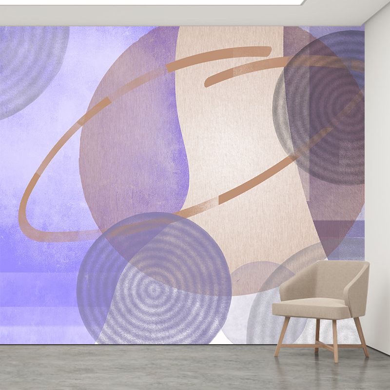 Modern Illustration Mural Wallpaper Abstract Geometry Sitting Room Wall Mural