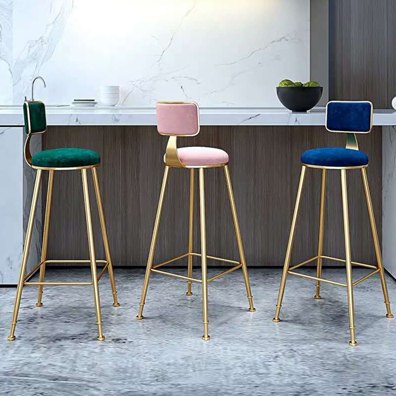 Glam 1/4/7 Pieces Bar Table Set Rectangle Stone Counter Table with High Stools