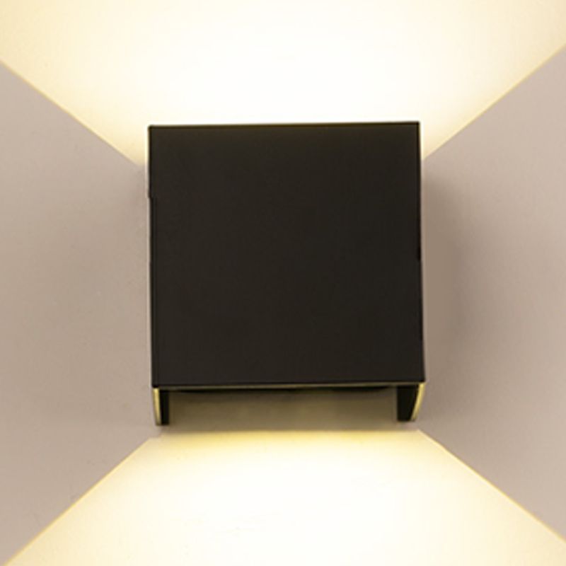Metal Rectangle Wall Light Sconces Minimalism 1 Light Wall Mounted Lamp