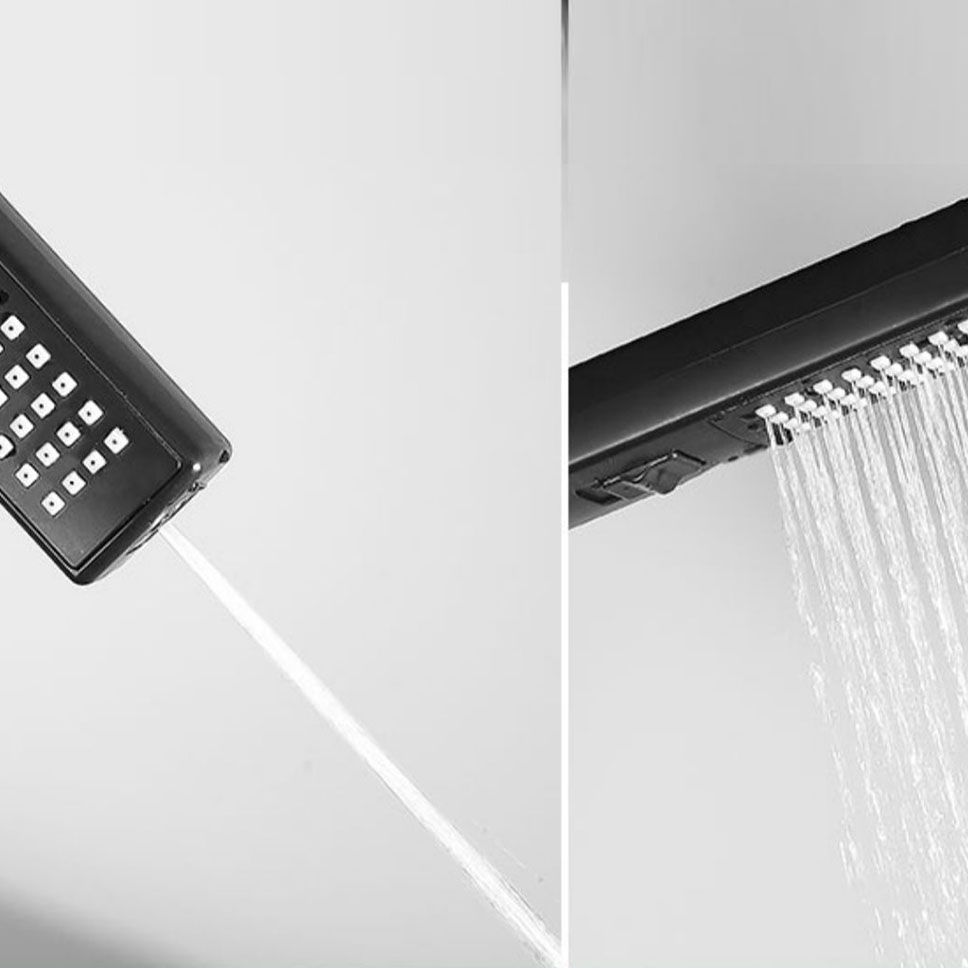 Wall Mounted Tub Filler Modern Single Lever Handle Swivel Tub Filler with Handshower