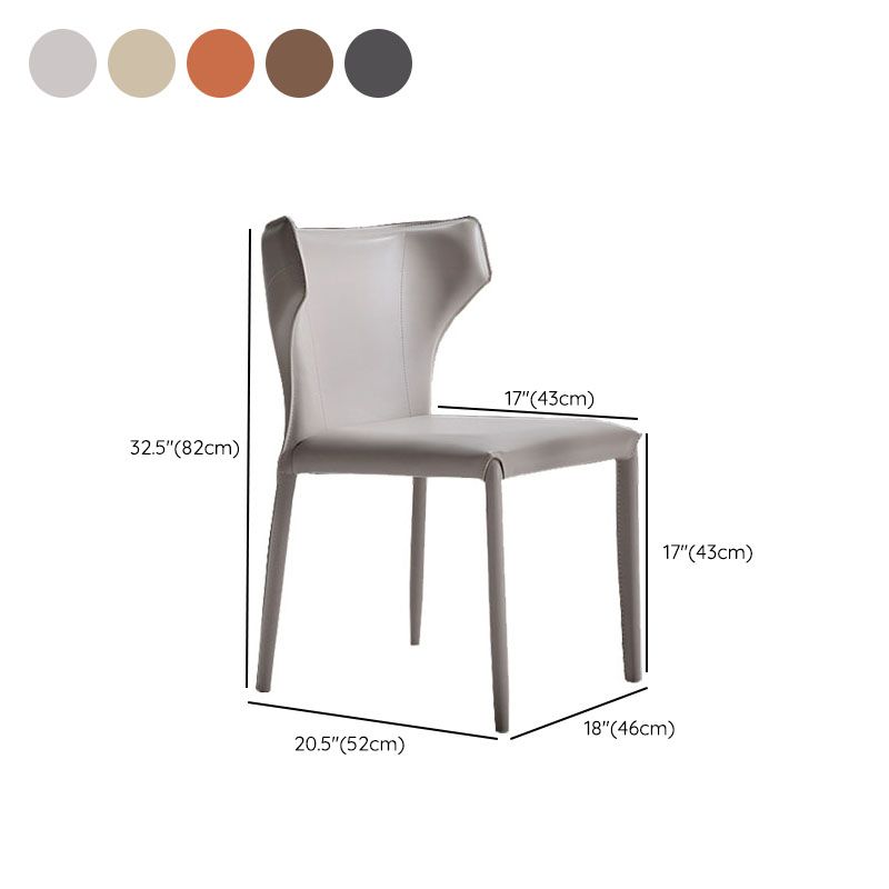 Faux Leather Side Chair Contemporary Kitchen Dining Side Chair