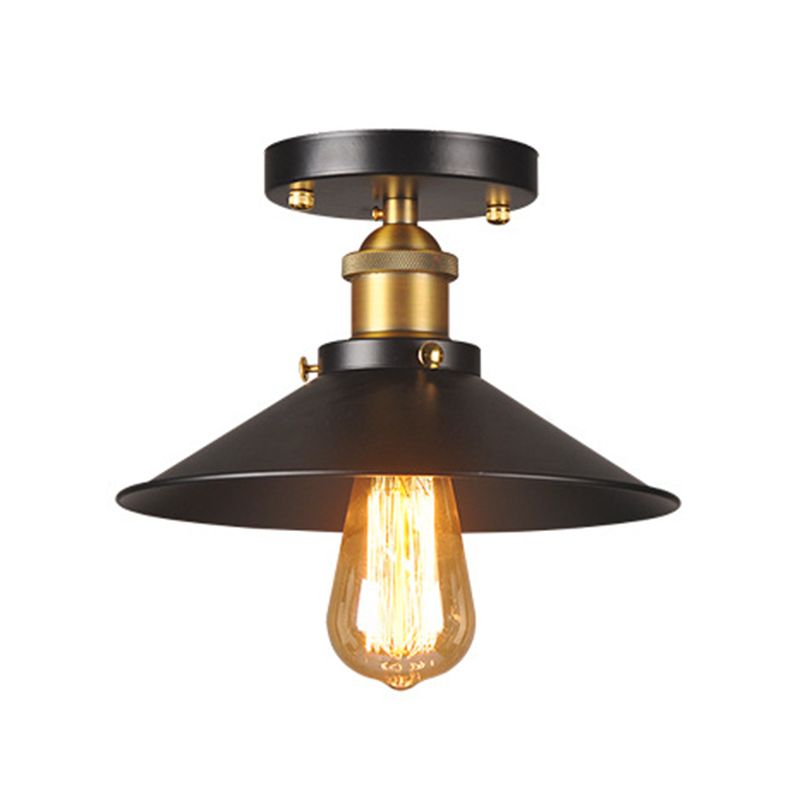 Amerikaanse landelijke inbouw plafondlamp retro industriële stijl creatieve slaapkamer gang studie balkon gangpad ingang ijzeren lampen