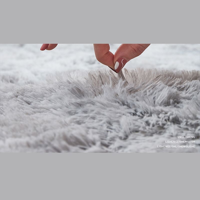 Multicolor Comfort Area Carpet Polyester Solid Indoor Rug Anti-Slip Backing Carpet for Living Room