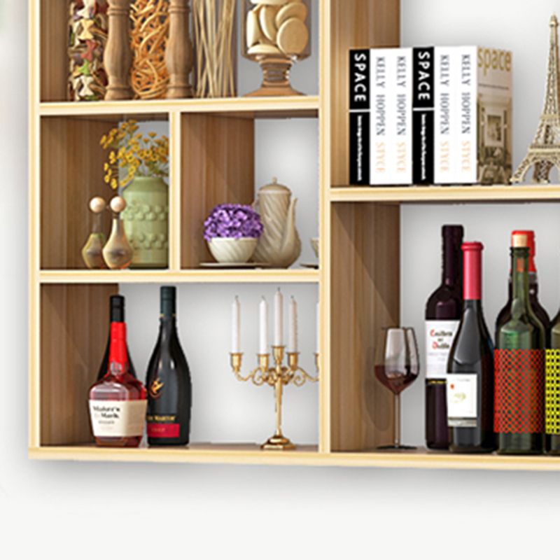 Contemporary Wooden Shelf Bookcase Wall Mounted Floating Bookcase