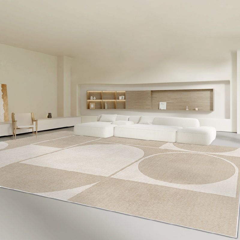 Modern Carpet Polyester Striped Area Carpet Stain Resistant Carpet for Drawing Room