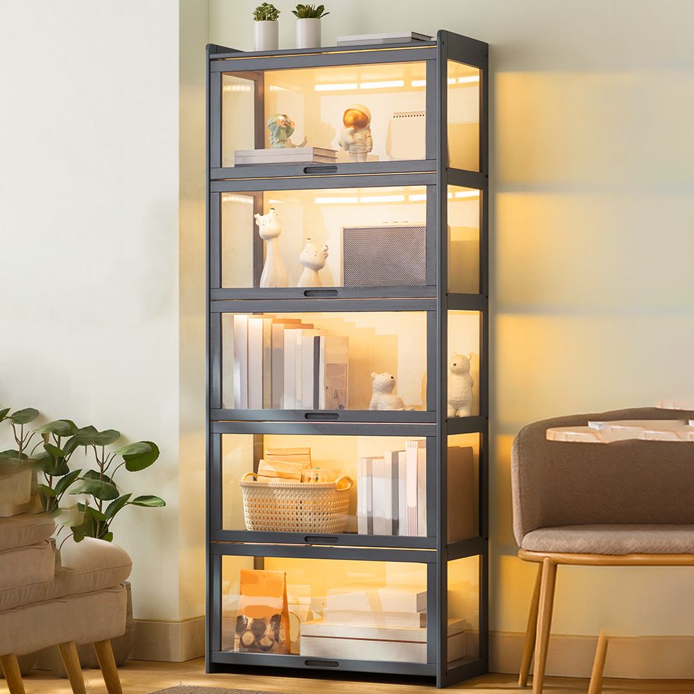 27.6" W Rectangle Accent Cabinet, Contemporary Chest in Natural/Gray