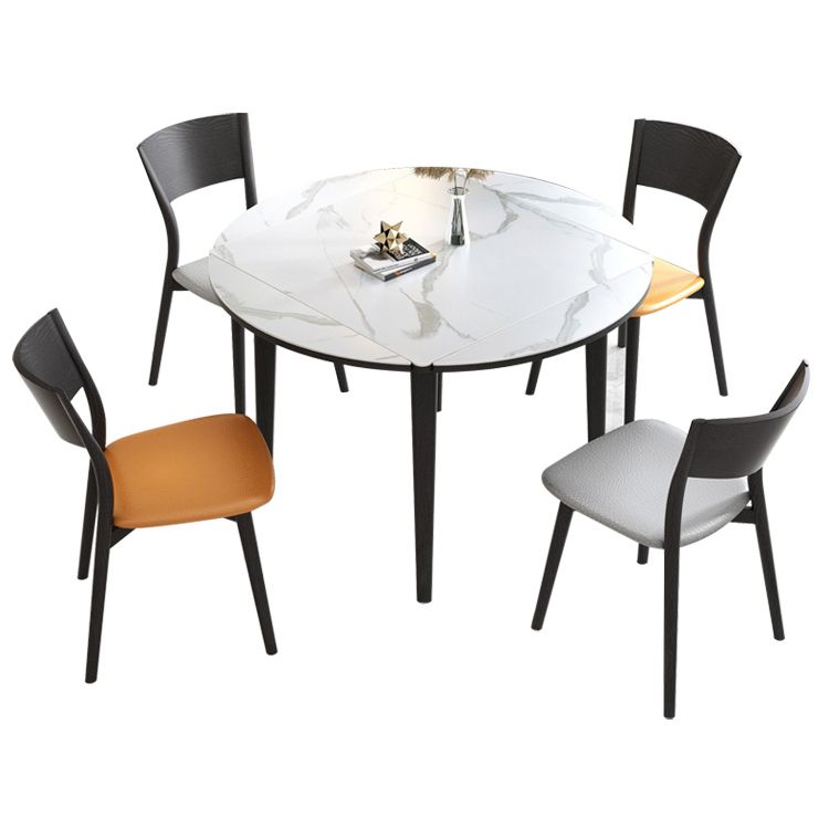 Contemporary Style 46'' Dining Table Stone Round Dining Room Collection for Indoor