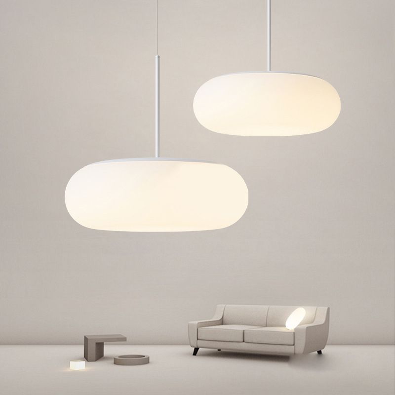 Minimalisme de la lampe susmimmand blanc LED PRENDANT PLAFICAUX acrylique pour salle à manger