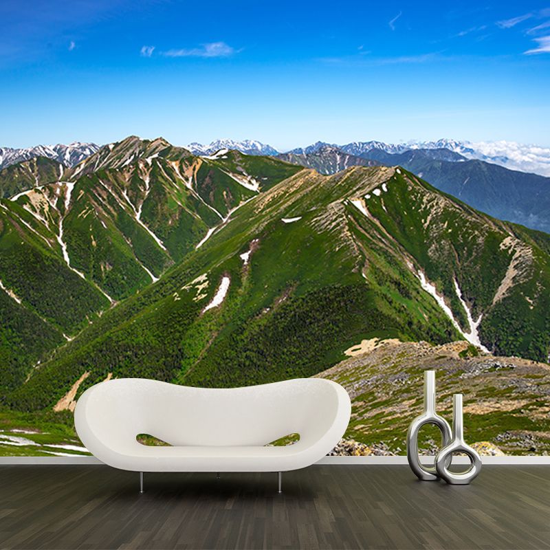 Mountain View Wall Mural for Living Room Bedroom, Removable, Customized Size
