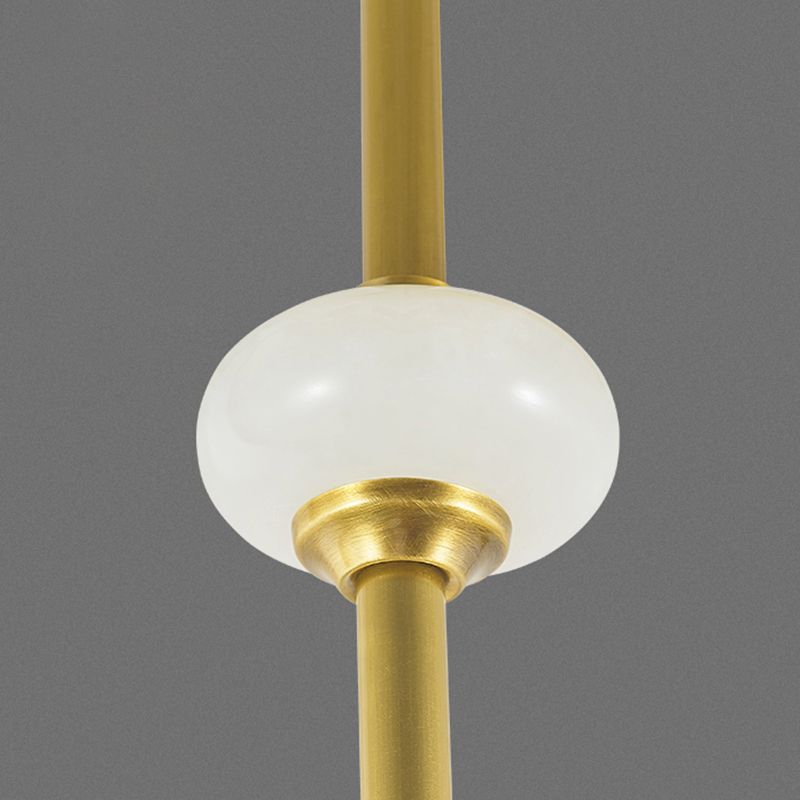 Éclairage d'éclairage d'île géométrique Contemporain 3 Éclairage d'îlot de cuisine léger avec une teinte en verre