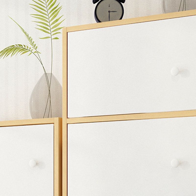 Standard Artificial Wood Bookshelf Modern 9" Wide Closed Back Bookcase