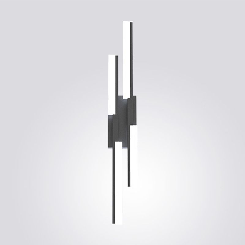Metal Linear Shape Wall Lighting Modern Style Multi Lights Wall Mounted Light Fixture
