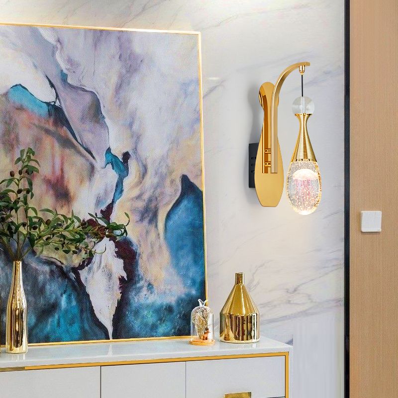 Éclairage de mur de style postmoderne à 1 lumière à 1 lumière pour chambre à coucher