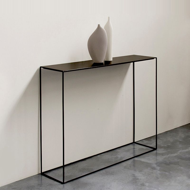 Contemporary Hall Metal Console Table Rectangle Frame Console Accent Table