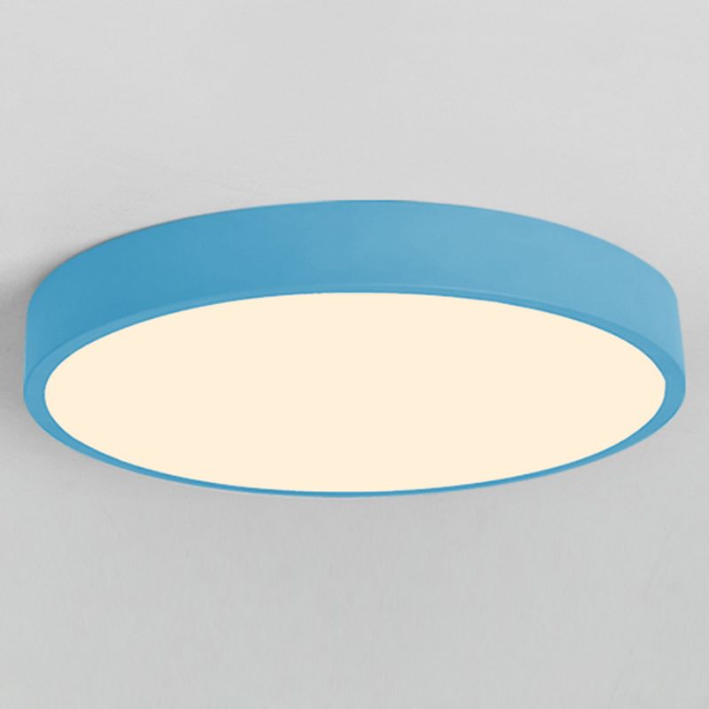 Lámpara de techo empotrada de estilo nórdico moderno, macarrón colorido para sala de estar de niños
