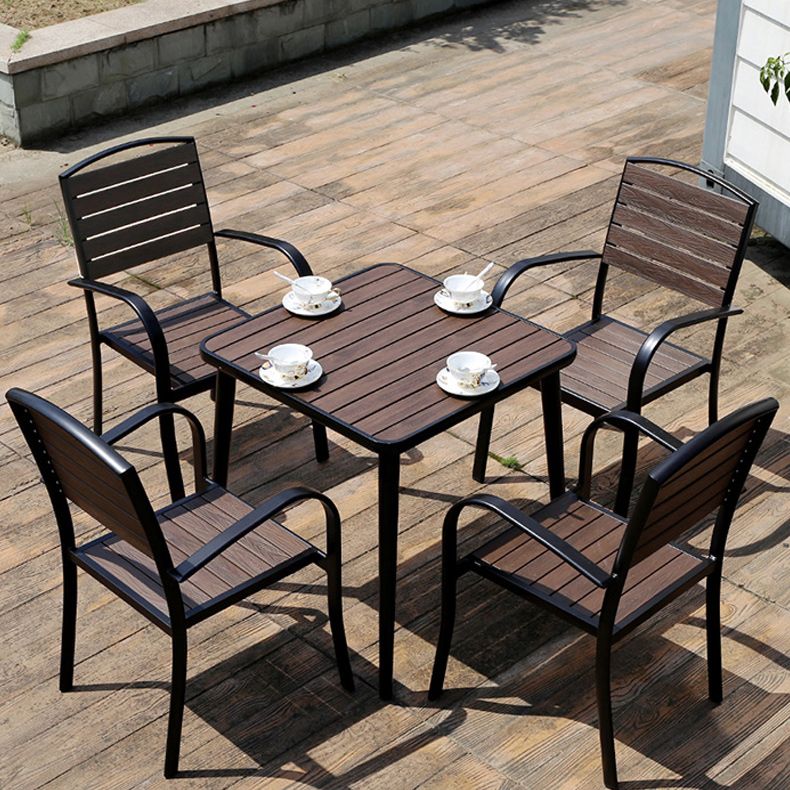 Industrial Dining Table Wood Rust Resistant Table, Water Resistant